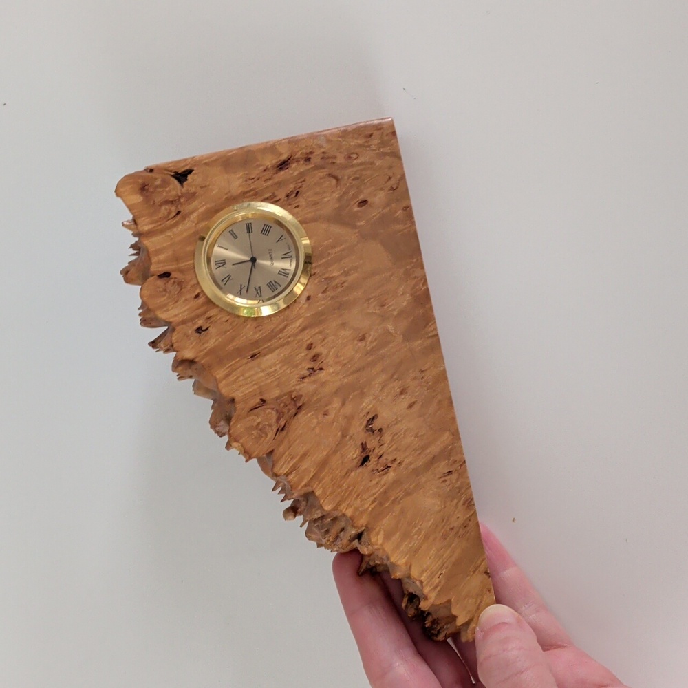 💙4/20 Hand Made Wood Clock